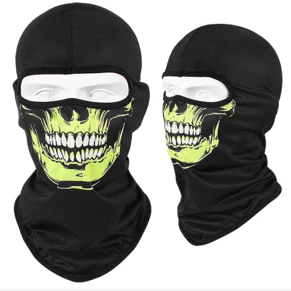 Tactical Skull Ghost Printed Full Face Mask Balaclava Halloween Ski Motorcycle